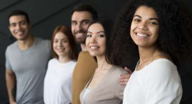 Group of happy people